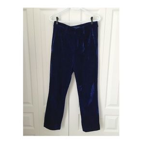 Blue Velvet Pants (has matching blazer)